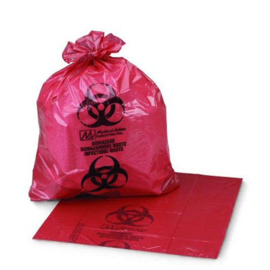 Bag, Biohazard, Red 11 x 14", 1-6 gal- McKesson Biohazard Bag by McKesson. Shop medical and surgical supplies like Large Red Disposable bags at Stag Medical and Eye Care Supply. 