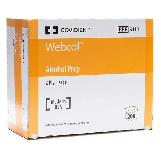 Alcohol Prep Pad, Large Webcol - Covidien at Stag Medical - Eye Care, Ophthalmology and Optometric Products. Shop and save on Proparacaine, Tropicamide and More at Stag Medical & Eye Care Supply