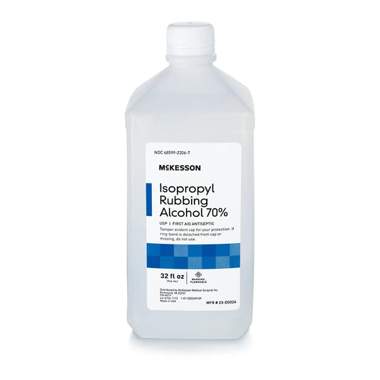 Alcohol Isopropyl Solution 70% 32oz/Bottle - McKesson at Stag Medical - Eye Care, Ophthalmology and Optometric Products. Shop and save on Proparacaine, Tropicamide and More at Stag Medical & Eye Care Supply