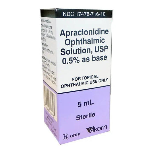 Apraclonidine Ophthalmic Solution 0.5%, 5 mL at Stag Medical - Eye Care, Ophthalmology and Optometric Products. Shop and save on Proparacaine, Tropicamide and More at Stag Medical & Eye Care Supply