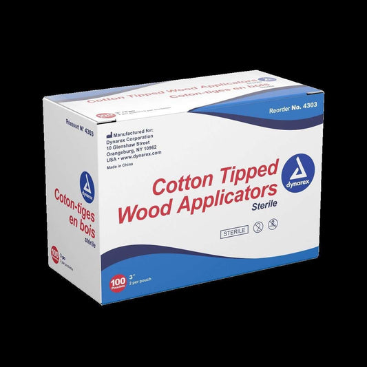 Cotton Tip Applicator (Wood) 3" 2's/ 200/Box at Stag Medical - Eye Care, Ophthalmology and Optometric Products. Shop and save on Proparacaine, Tropicamide and More at Stag Medical & Eye Care Supply