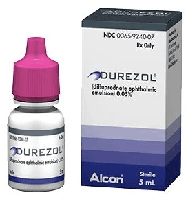Durezol Difluprednate Ophthalmic Solution 0.05% 5mL/Bt - Alcon at Stag Medical - Eye Care, Ophthalmology and Optometric Products. Shop and save on Proparacaine, Tropicamide and More at Stag Medical & Eye Care Supply
