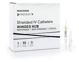 IV Catheter Peripheral McKesson Prevent 24g x 3/4" Safety 50/Box at Stag Medical - Eye Care, Ophthalmology and Optometric Products. Shop and save on Proparacaine, Tropicamide and More at Stag Medical & Eye Care Supply