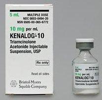 Kenalog®-10 Injection Triamcinolone Acetonide 10 mg / mL Injection Multiple Dose Vial 5 mL at Stag Medical - Eye Care, Ophthalmology and Optometric Products. Shop and save on Proparacaine, Tropicamide and More at Stag Medical & Eye Care Supply