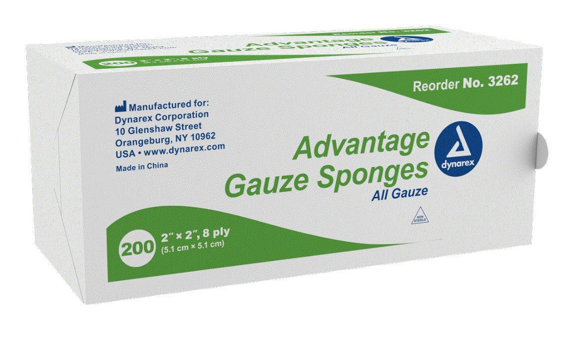 Medical Gauze Sponges 2" x 2" 8-Ply Non-Sterile 200/Box at Stag Medical - Eye Care, Ophthalmology and Optometric Products. Shop and save on Proparacaine, Tropicamide and More at Stag Medical & Eye Care Supply