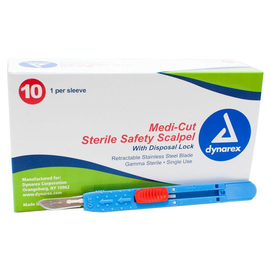 Scalpel #12 MediCut Safety Surgical at Stag Medical - Eye Care, Ophthalmology and Optometric Products. Shop and save on Proparacaine, Tropicamide and More at Stag Medical & Eye Care Supply