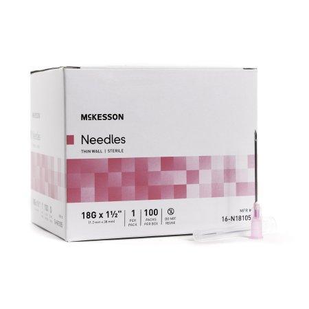 Needles, 18g x 1", Hypodermic, Conventional Premium. 100/Box  at Stag Medical - Eye Care, Ophthalmology and Optometric Products. Shop and save on Proparacaine, Tropicamide and More at Stag Medical & Eye Care Supply