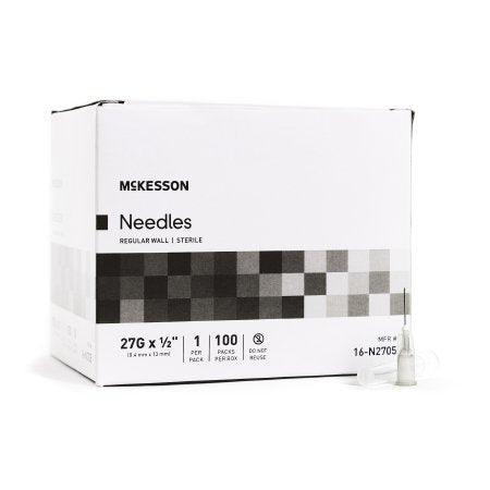 Needles, 27g x 1/2", Hypodermic, Conventional Premium. 100/Box  at Stag Medical - Eye Care, Ophthalmology and Optometric Products. Shop and save on Proparacaine, Tropicamide and More at Stag Medical & Eye Care Supply