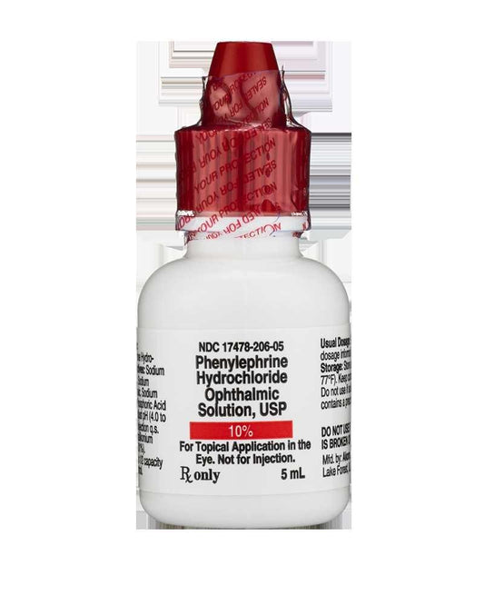 Phenylephrine Ophthalmic Solution 10% 5mL - Akorn DISCONTINUED at Stag Medical - Eye Care, Ophthalmology and Optometric Products. Shop and save on Proparacaine, Tropicamide and More at Stag Medical & Eye Care Supply
