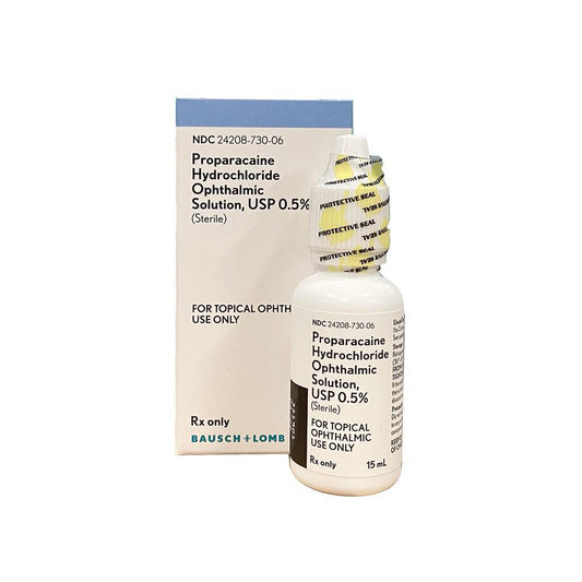 Proparacaine HCL Ophthalmic Solution 0.5%, 15mL - Bausch at Stag Medical - Eye Care, Ophthalmology and Optometric Products. Shop and save on Proparacaine, Tropicamide and More at Stag Medical & Eye Care Supply