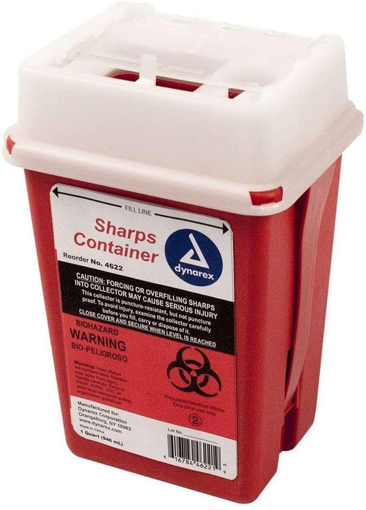 Sharps Container 1 Quart - BULK - 60/Box at Stag Medical - Eye Care, Ophthalmology and Optometric Products. Shop and save on Proparacaine, Tropicamide and More at Stag Medical & Eye Care Supply