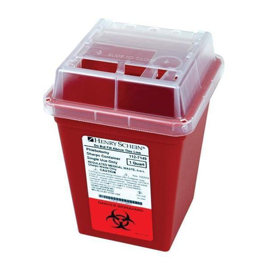 Sharps Container 1 Quart - Henry-Schein at Stag Medical - Eye Care, Ophthalmology and Optometric Products. Shop and save on Proparacaine, Tropicamide and More at Stag Medical & Eye Care Supply