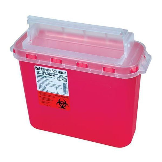 Sharps Container 5.4 Quart - Henry-Schein at Stag Medical - Eye Care, Ophthalmology and Optometric Products. Shop and save on Proparacaine, Tropicamide and More at Stag Medical & Eye Care Supply