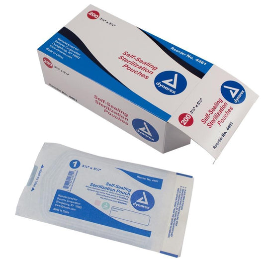Sterilization Pouches 3.5" x 5.25" Self-Sealing - 200/Box at Stag Medical - Eye Care, Ophthalmology and Optometric Products. Shop and save on Proparacaine, Tropicamide and More at Stag Medical & Eye Care Supply