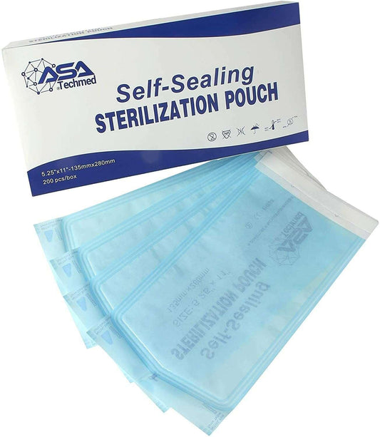Sterilization Pouches - Self-Sealing w/ Indicators (200/Box) at Stag Medical - Eye Care, Ophthalmology and Optometric Products. Shop and save on Proparacaine, Tropicamide and More at Stag Medical & Eye Care Supply