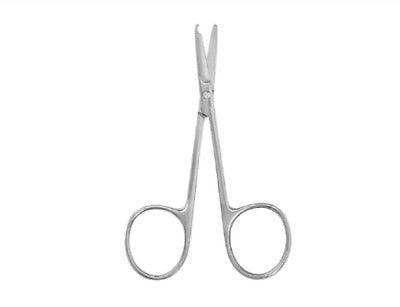 Suture Scissors - Spencer 3-1/2 inch - Blunt Tip Straight at Stag Medical - Eye Care, Ophthalmology and Optometric Products. Shop and save on Proparacaine, Tropicamide and More at Stag Medical & Eye Care Supply