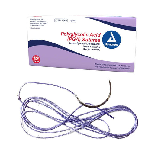 Sutures - Braided (PGA) - Non Absorbable Synthetic - 12/Box at Stag Medical - Eye Care, Ophthalmology and Optometric Products. Shop and save on Proparacaine, Tropicamide and More at Stag Medical & Eye Care Supply