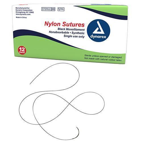 Sutures - Nylon - Non Absorbable Synthetic - 12/Box at Stag Medical - Eye Care, Ophthalmology and Optometric Products. Shop and save on Proparacaine, Tropicamide and More at Stag Medical & Eye Care Supply