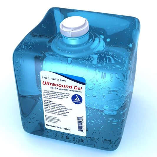 Ultrasound Gel - 1.3 gal (5 liters) - Blue at Stag Medical - Eye Care, Ophthalmology and Optometric Products. Shop and save on Proparacaine, Tropicamide and More at Stag Medical & Eye Care Supply