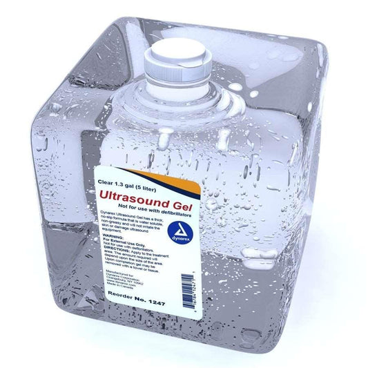 Ultrasound Gel - 1.3 gal (5 liters) - Clear at Stag Medical - Eye Care, Ophthalmology and Optometric Products. Shop and save on Proparacaine, Tropicamide and More at Stag Medical & Eye Care Supply