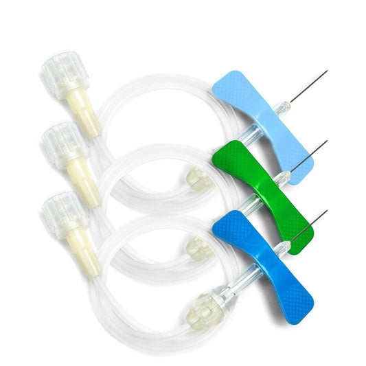 Winged Infusion Set - 21g x 3/4" - 12" Tubing - Exel. 50/Box at Stag Medical - Eye Care, Ophthalmology and Optometric Products. Shop and save on Proparacaine, Tropicamide and More at Stag Medical & Eye Care Supply
